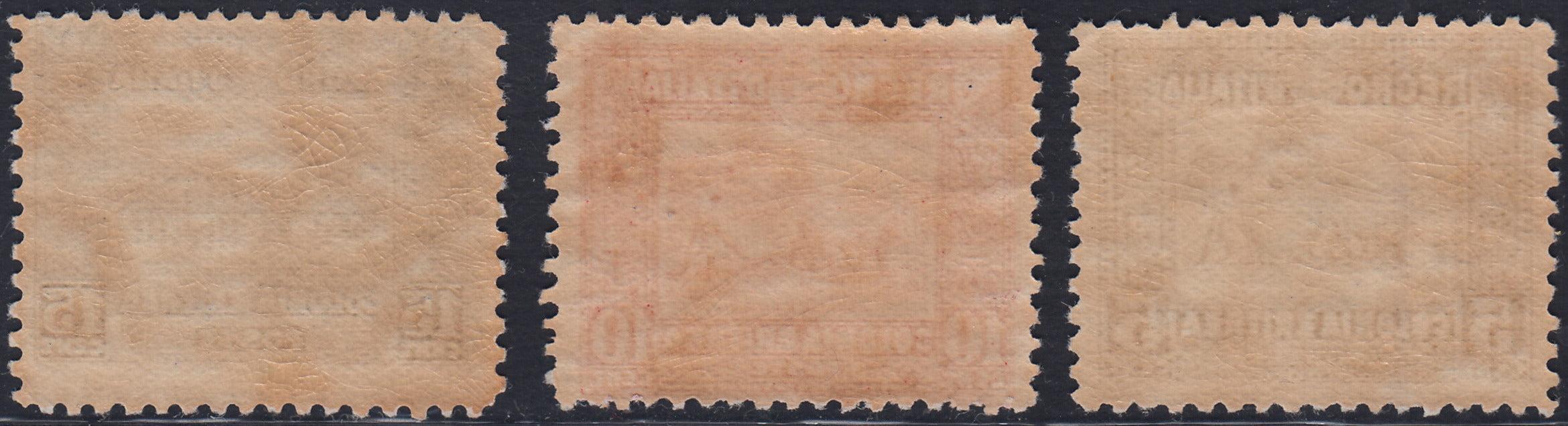 T173 - 1928/29 - Eritrea, soggetti africani, nuova tiratura dentellatura 11, serie di tre valori nuovi con gomma originale (129/131)