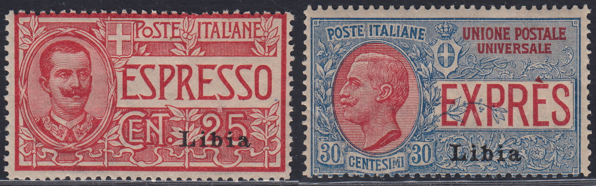T176 - 1915 - Libia Espresso, serie di due valori nuovi con gomma integra (1/2)