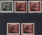 LS6 - 1946 - Postage due stamps overprinted with thin numerals, 2L. on 25c. olive grey used (15B)