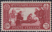 T26_12 - 1931 - S. Antonio, c. 75 carminio dentellatura 12 nuovo con gomma integra (299)