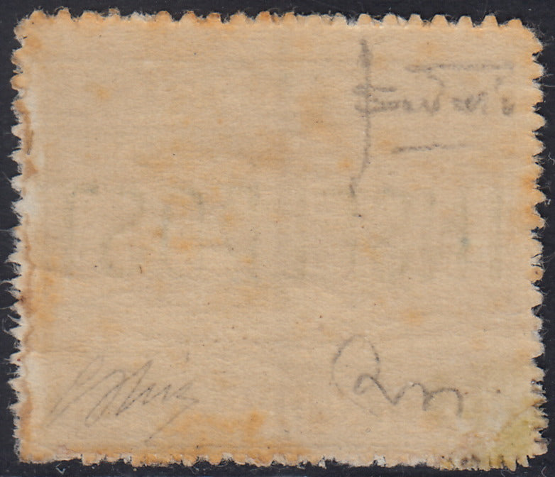 T26_34 - 1945 - Occupazione tedesca dell'Egeo, francobollo di franchigia militare celeste perforazione a zig-zag e soprastampa INSELPOST (emissione di LEROS) nuovo gomma integra (7)