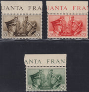 T26_6 - 1941 - Fratellanza d'armi italo-tedesca, NON EMESSI, gomma integra (457A,457B, 457C)