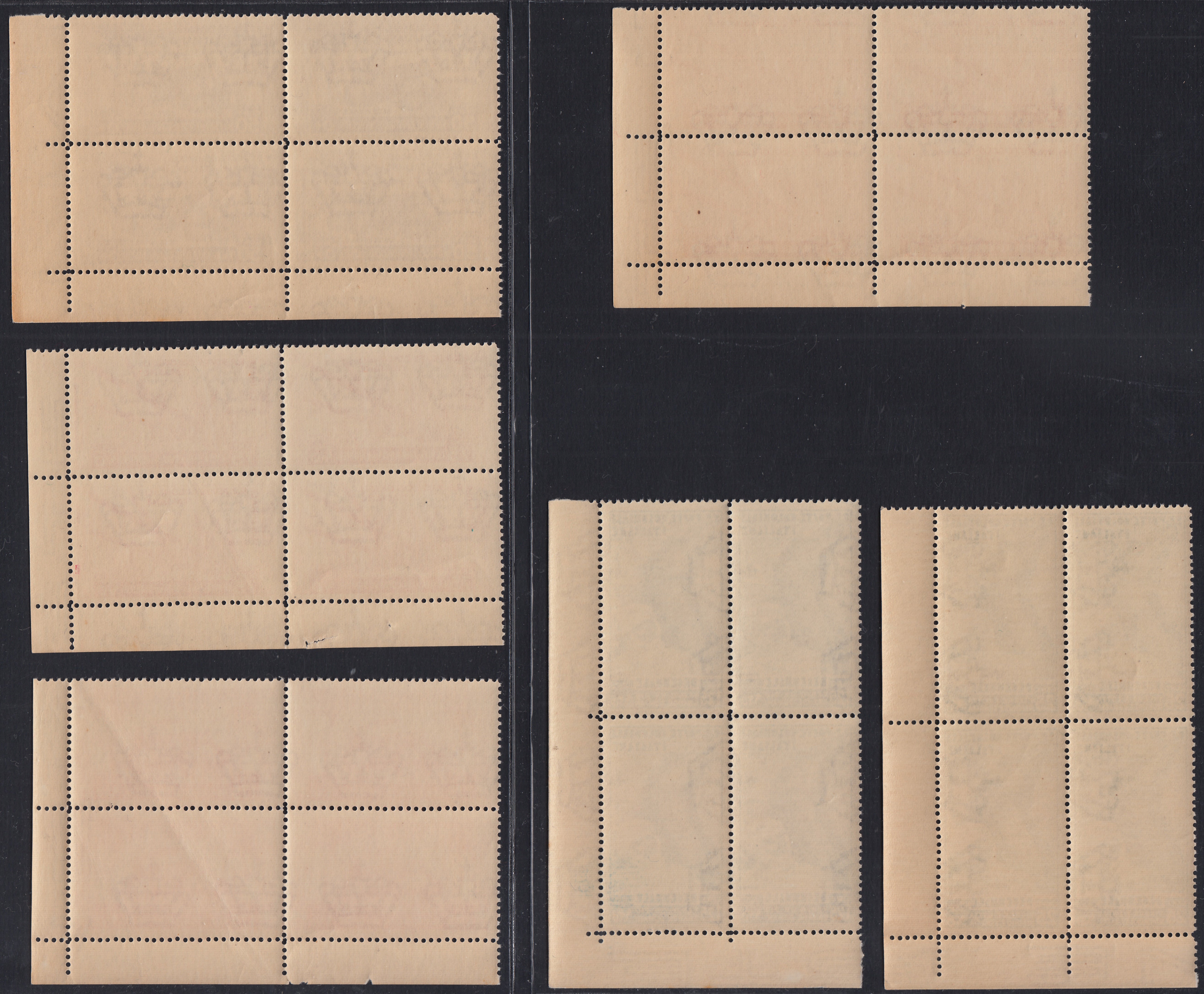 T26_80 - 1933 - Decennale della Marcia su Roma, serie completa di Posta Ordinaria in blocchi di 4 esemplari nuovi gomma integra (32/41).