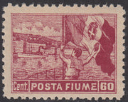 ZZ760 - Hungarian stamp from the Reapers series, 6 blue-green fillers with FUME (instead of FIUME) overprint, new (7d)