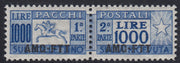 TA6 - Trieste Zona A - 1954 - Pacchi Postali L. 1000 oltremare "Cavallino" soprastampa AMG-FTT dentellatura pettine nuovo con gomma (26)