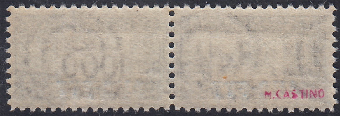 TA6 - Trieste Zona A - 1954 - Pacchi Postali L. 1000 oltremare "Cavallino" soprastampa AMG-FTT dentellatura pettine nuovo con gomma (26)