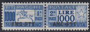 TA8 - Trieste Zona A - 1954 - Pacchi Postali L. 1000 oltremare "Cavallino" soprastampa AMG-FTT dentellatura pettine nuovo con gomma (26)
