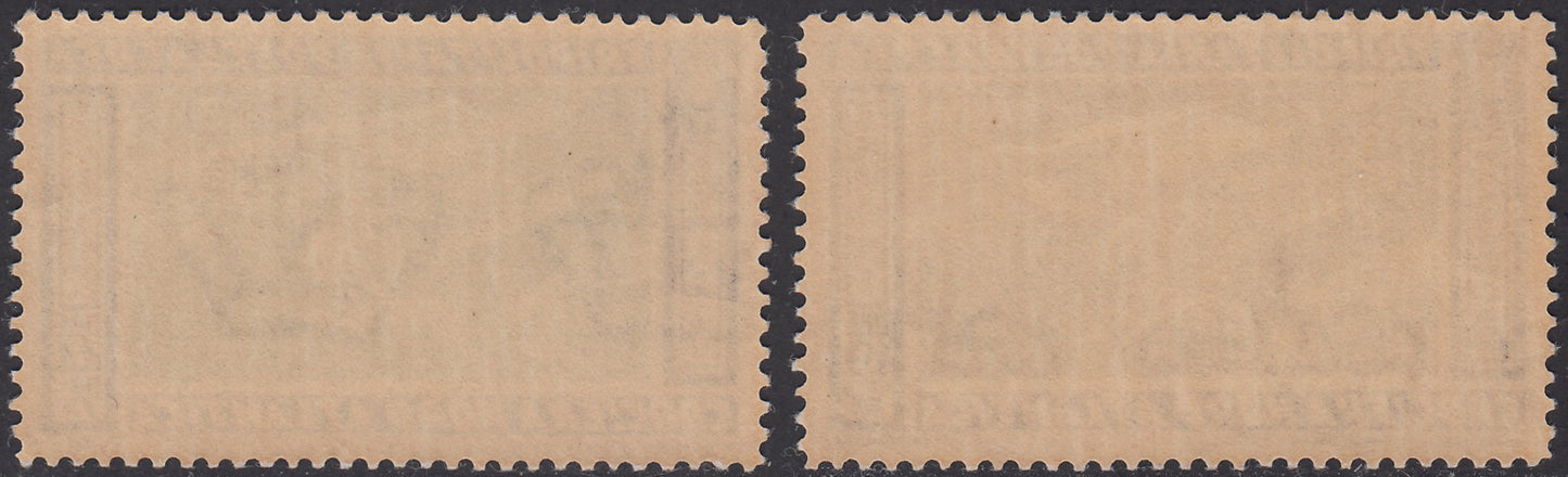 Trip32 - 1933 - Italian cruise Balbo, series of two new intact rubber values, untouched. (A28/29)