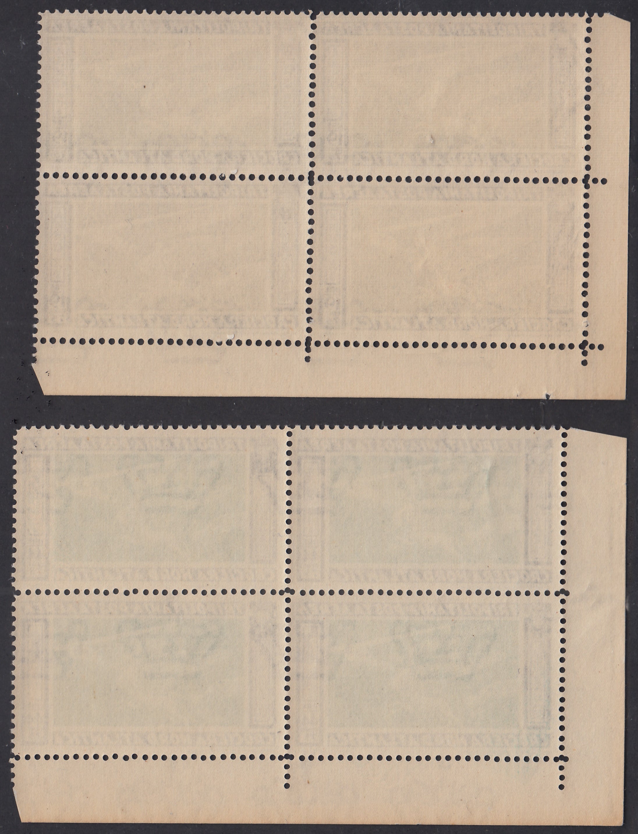 Trip4 - 1933 - Crociera italo Balbo, serie di due valori nuova gomma integra in quartine angolo di foglio. (A28/29)