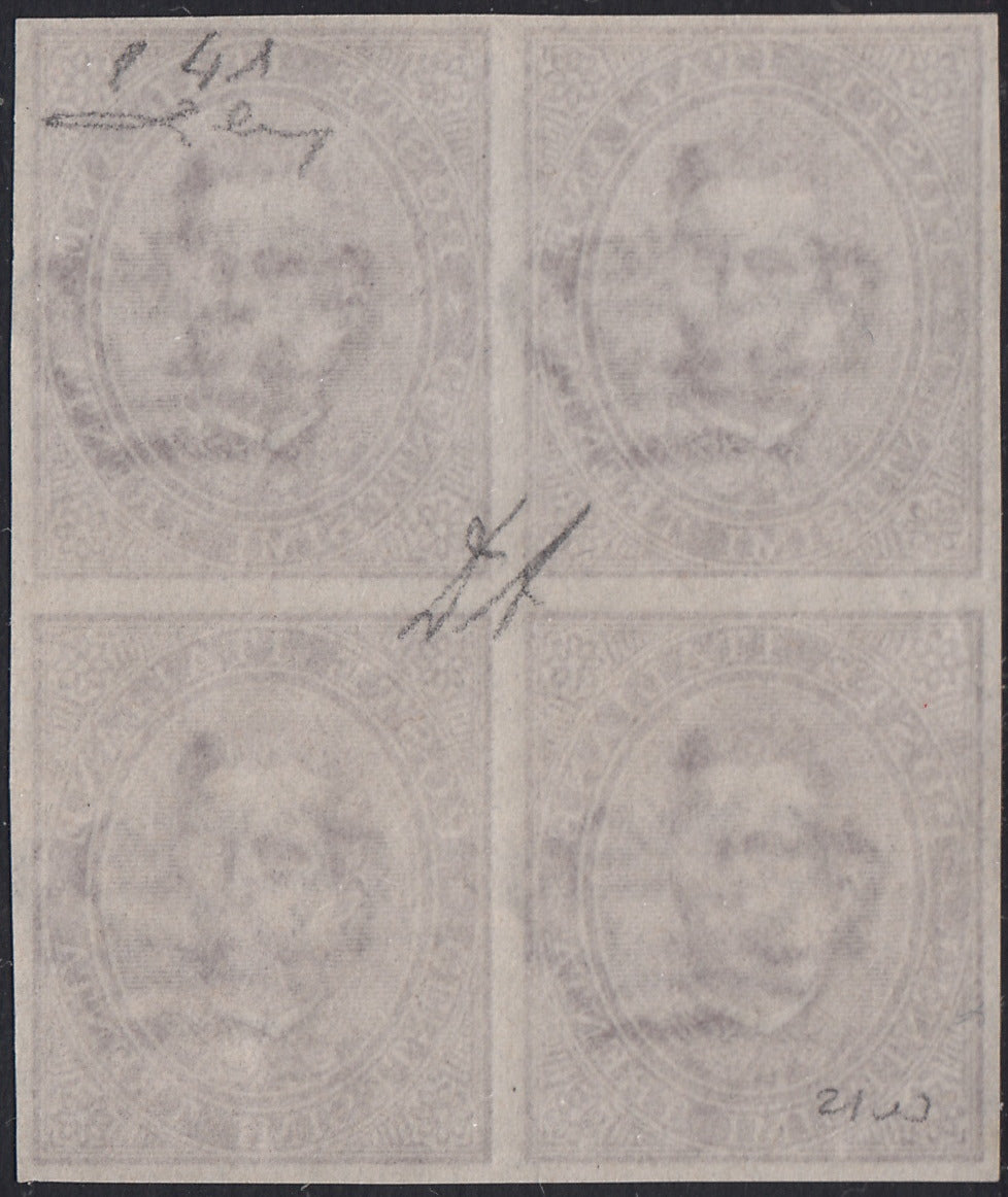 1862 - Effigy of Vittorio Emanuele II facing right, c. 20 light blue comb-pierced, used (2e)