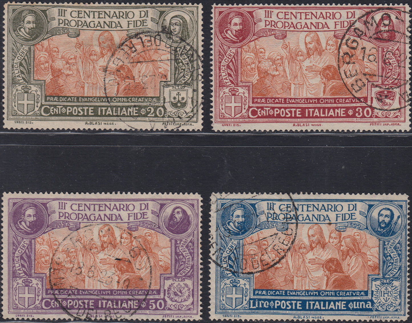 RN183 - 1911 - Fiftieth anniversary of the unification of Italy complete set of four values, new intact rubber (92/95). 