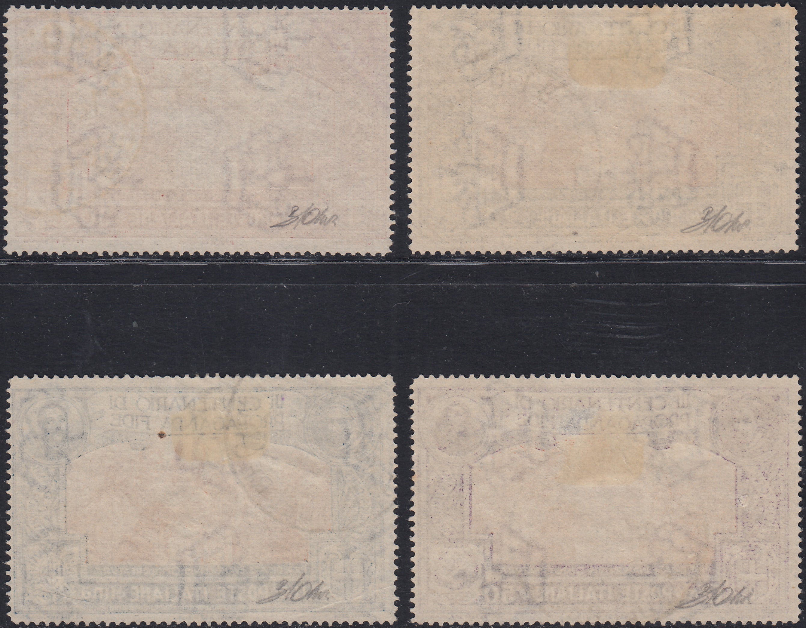 RN183 - 1911 - Fiftieth anniversary of the unification of Italy complete set of four values, new intact rubber (92/95). 