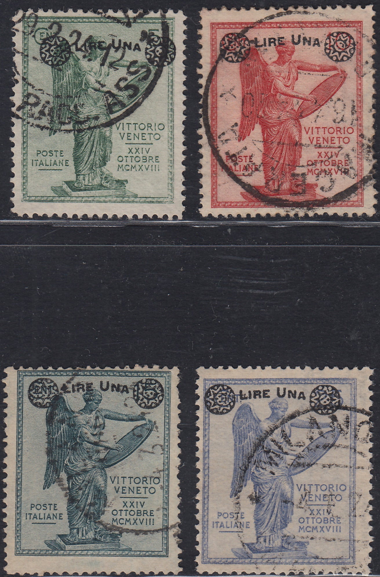 RN183 - 1911 - Fiftieth anniversary of the unification of Italy complete set of four values, new intact rubber (92/95). 