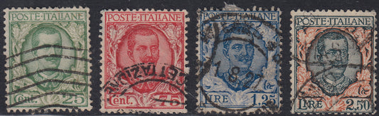 RN183 - 1911 - Fiftieth anniversary of the unification of Italy complete set of four values, new intact rubber (92/95). 