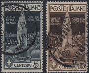 UT317 - 1912 - Innaugurazione del ricostruito campanile di S.Marco a Venezia, serie usata (97-98)