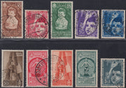 UT326 - 1937 - Mostra delle Colonie Estive e Assistenza all'infanzia, serie completa di posta ordinaria con annulli originali  (406/415)