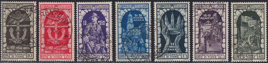 RN252 - 1933 Holy Year, new set of seven values ​​with intact rubber (345/9 + A54/55)