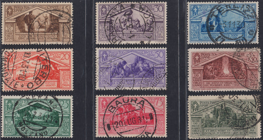 RN252 - 1933 Holy Year, new set of seven values ​​with intact rubber (345/9 + A54/55)