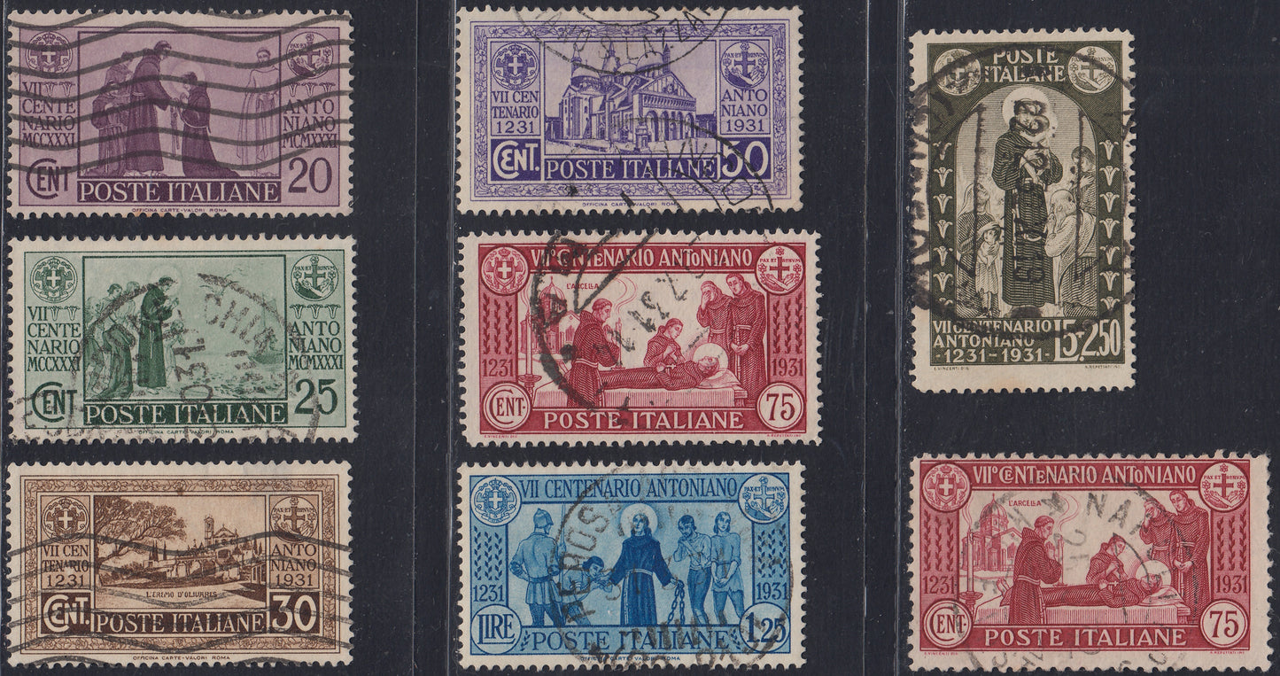 RN252 - 1933 Holy Year, new set of seven values ​​with intact rubber (345/9 + A54/55)