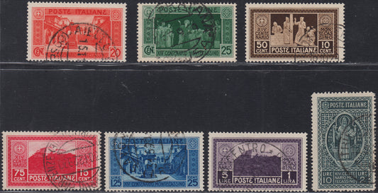 RN252 - 1933 Holy Year, new set of seven values ​​with intact rubber (345/9 + A54/55)