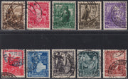 UT345 - 1939 - Proclamazione dell'Impero, serie completa di 10 valori usati con annulli originali (439/448)