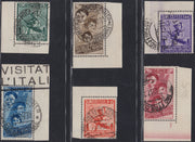 UT356 - 1937 - Mostra delle colonie Estivie e Assistenza all'Infanzia, Posta Aerea, serie completa di 6 valori usati con annulli originali (A100/A105)