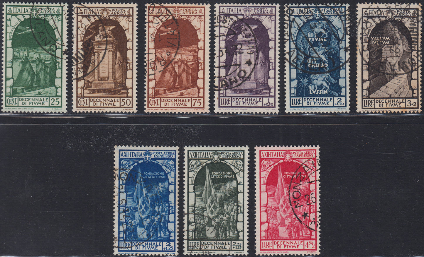 RN252 - 1933 Holy Year, new set of seven values ​​with intact rubber (345/9 + A54/55)