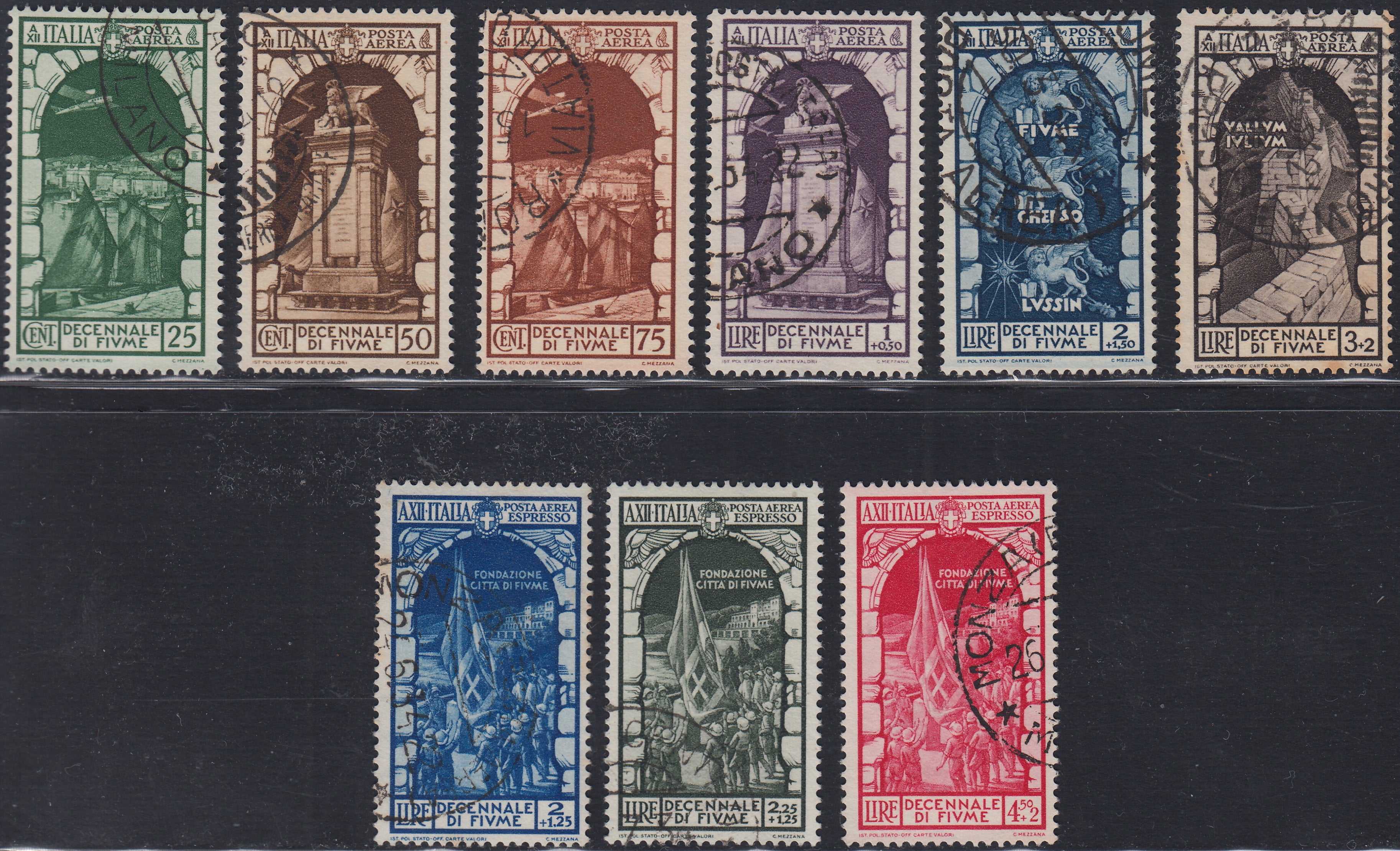 RN252 - 1933 Holy Year, new set of seven values ​​with intact rubber (345/9 + A54/55)