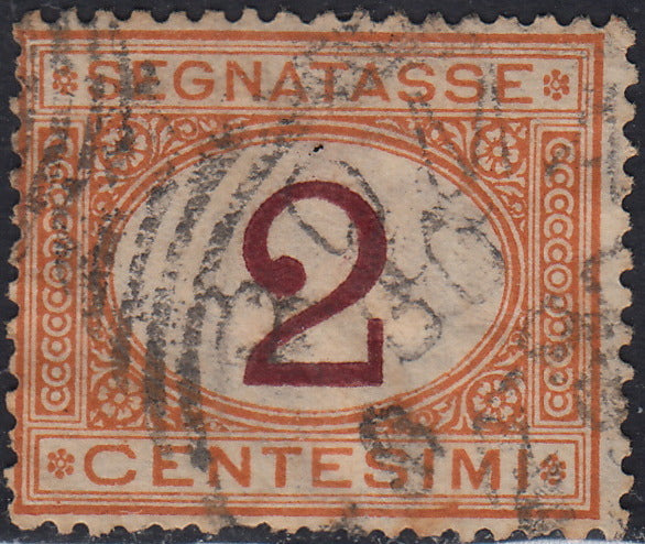 F14-99 - 1863 - Tax postmark, oval with value in the center and horizontal writing, c. 10 new ocher with eraser (1a).