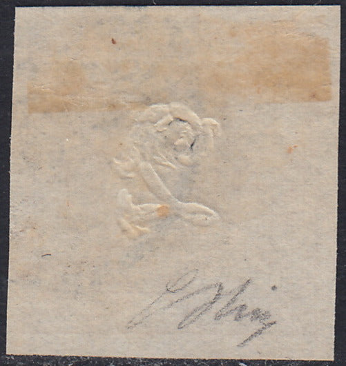 1862 - Effigy of Vittorio Emanuele II facing right, c. 80 dark orange yellow comb-pierced, used (4b)