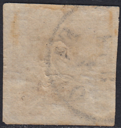 UT457 - 1862 - Francobollo per le stampe, c. 2 bistro usato a Fano (10)