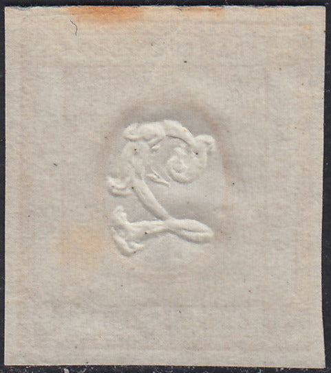 UT460 - 1862 - Francobollo per le stampe, c. 2 bistro bruno nuovo con gomma originale (10a)