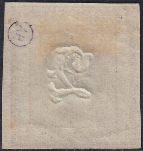 UT461 - 1862 - Francobollo per le stampe, c. 2 bistro bruno nuovo con gomma originale (10a)