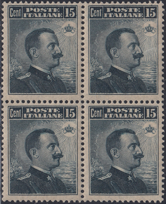 RN183 - 1911 - Fiftieth anniversary of the unification of Italy complete set of four values, new intact rubber (92/95). 