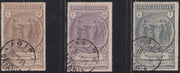 UT671 - 1923 - Pro Cassa di Previdenza Camicie Nere, serie completa di tre valori usati con annulli originali (147/149).