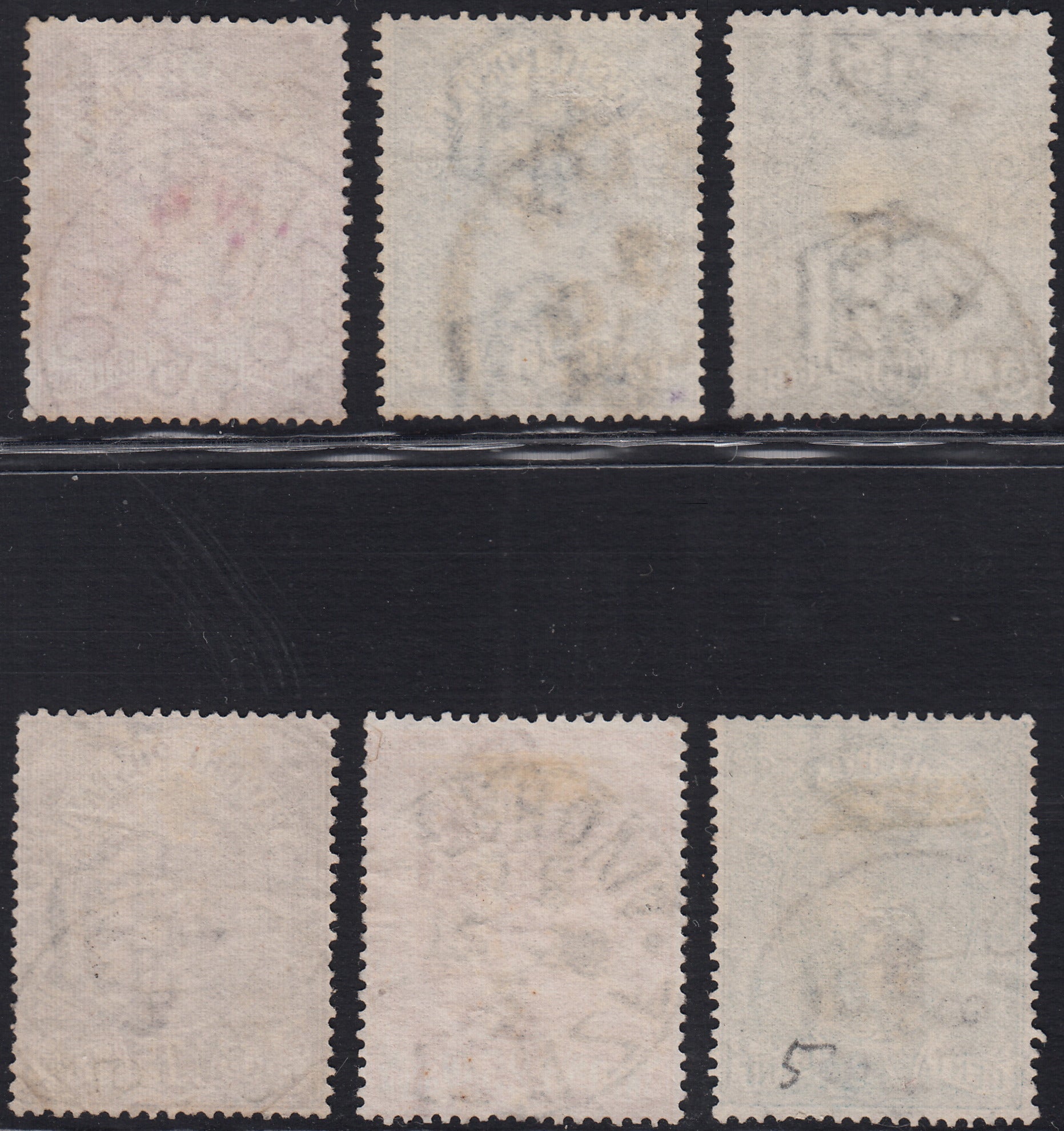 UT703 - 1885/86 - Umberto I, pacchi postali, serie completa di sei valori usati (1/6)