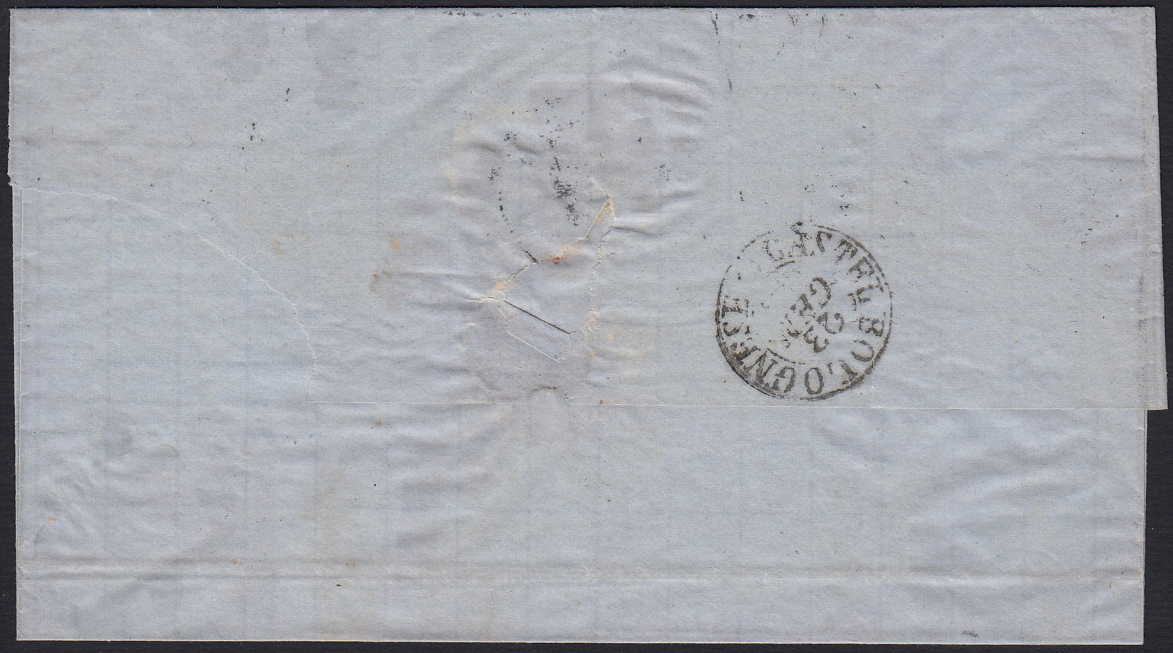 Kingdom of Italy c.1863 15 light blue Sardinia type used 1/1/1863 first day of issue (11d)