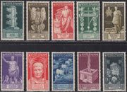 UT793 - 1937 - Bimillennario della nascita di Augusto, serie completa di Posta Ordinaria + Posta Aerea nuova con gomma originale integra (416/25 + A106/110).