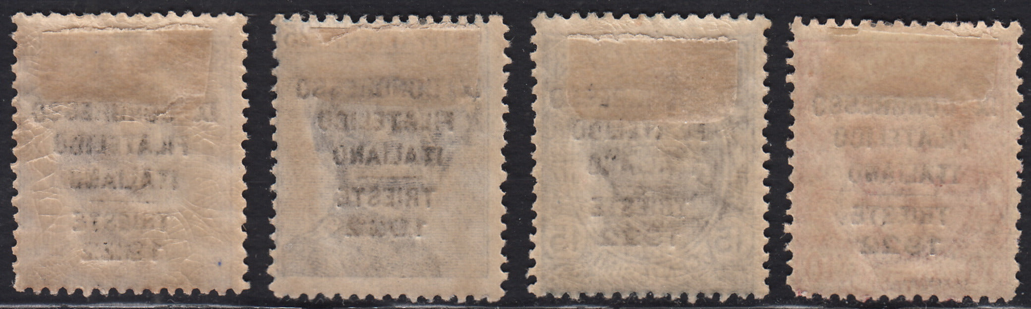 UT826 - 1922 - 9° congresso filatelico italiano, serie completa dei quattro valori nuova con gomma originale (123/126).