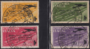 UT832 - 1934 - Volo Roma - Buenos Ayres, serie completa dei quattro valori con gli annulli originali della manifestazione (56/59).