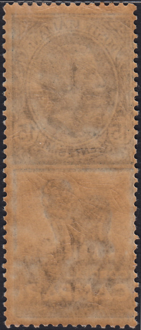 Kingdom of Italy, advertising issues, c. 25 light blue and brown "Piperno" new with intact rubber (6)