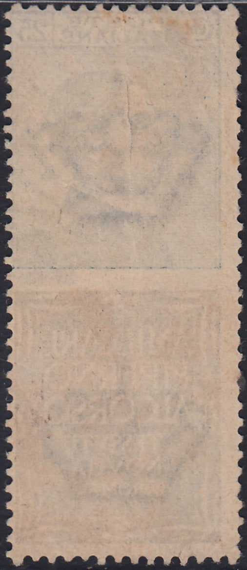 Kingdom of Italy, advertising issues, c. 25 light blue and brown "Piperno" new with intact rubber (6)