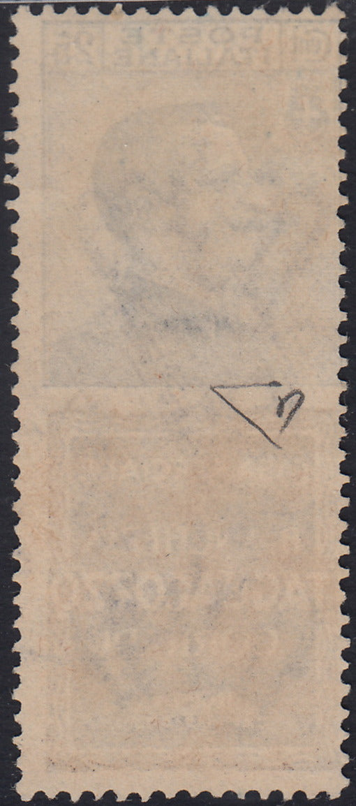 Kingdom of Italy, advertising issues, c. 25 light blue and brown "Piperno" new with intact rubber (6)