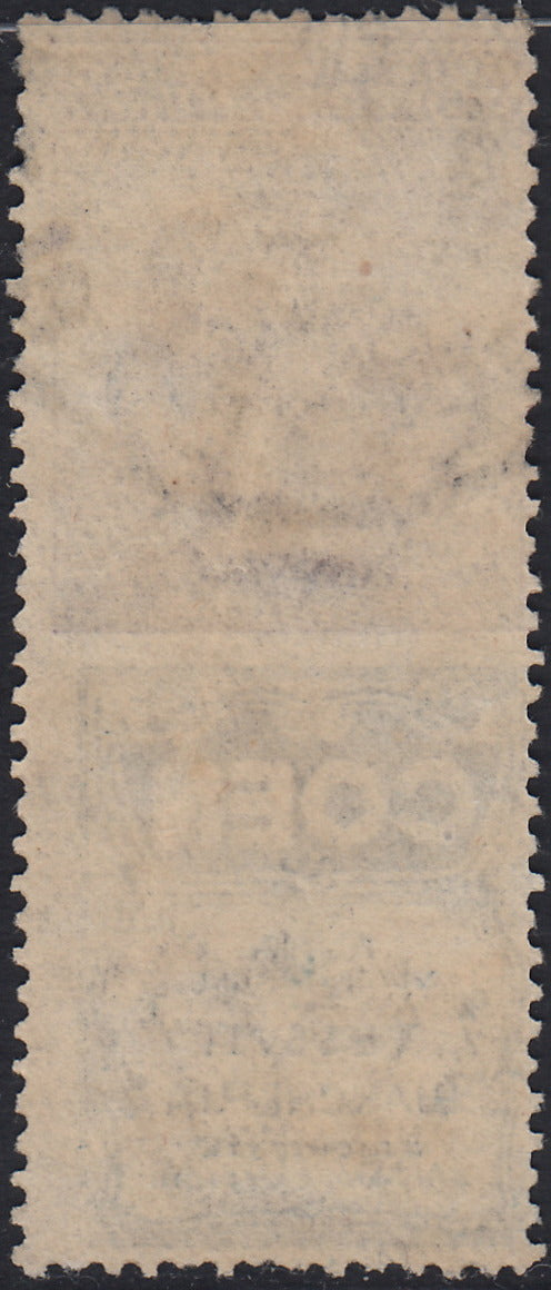 Kingdom of Italy, advertising issues, c. 25 light blue and brown "Piperno" new with intact rubber (6)