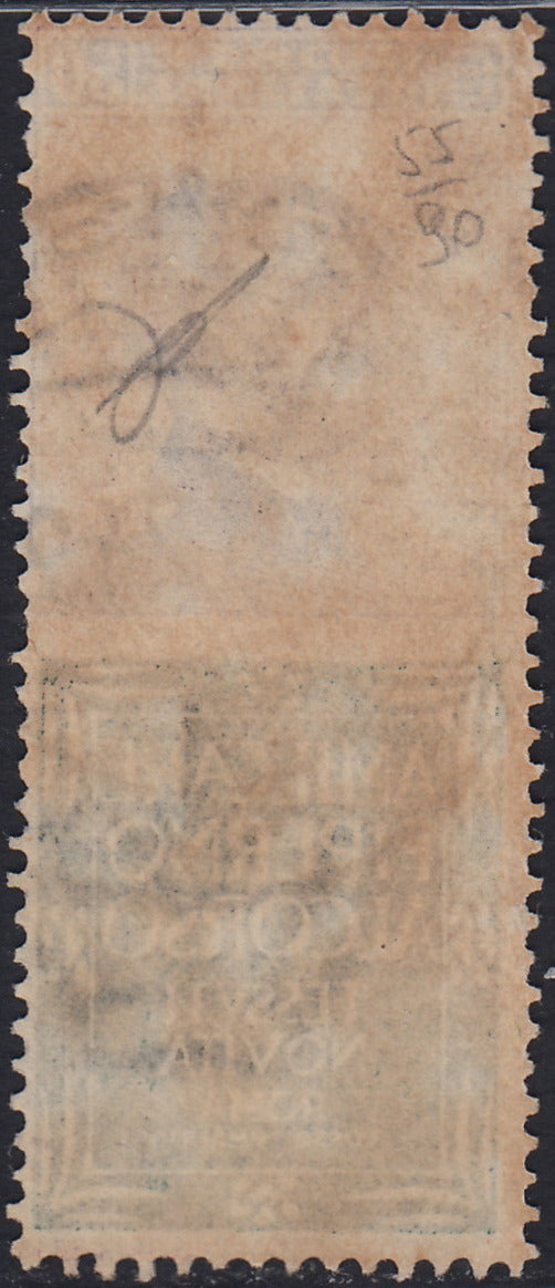 Kingdom of Italy, advertising issues, c. 25 light blue and brown "Piperno" new with intact rubber (6)
