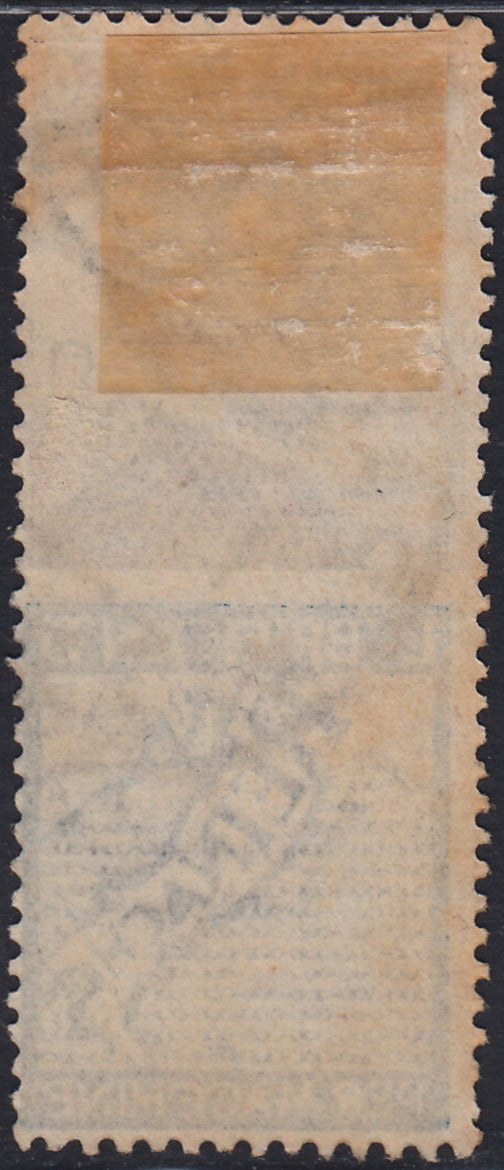 Kingdom of Italy, advertising issues, c. 25 light blue and brown "Piperno" new with intact rubber (6)