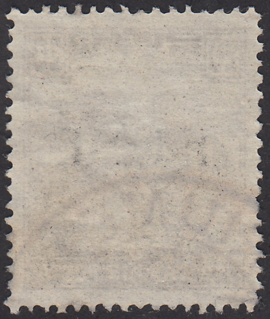 V158 - 1918 - Sello de Hungría de la serie Reapers, 20 relleno marrón con sobreimpresión a máquina F UME, usado (10d)