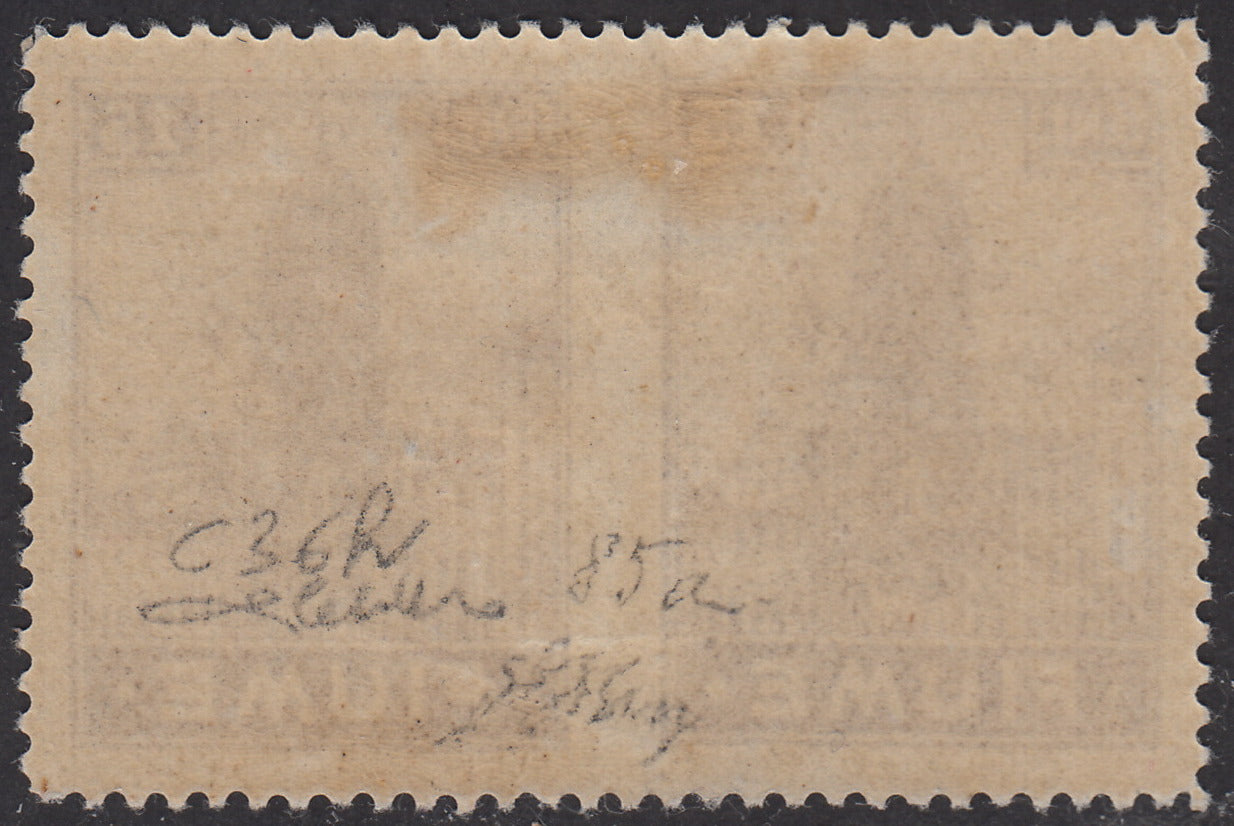 ZZ760 - Hungarian stamp from the Reapers series, 6 blue-green fillers with FUME (instead of FIUME) overprint, new (7d)