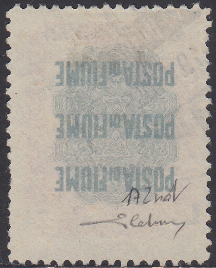 V525 - 1921 - Pro Fondazione Studio soprastampati COSTITUENTE FIUMANA L. 2 rosa bruno "seconda a di Fiumana" caduta in basso usato (172nd)