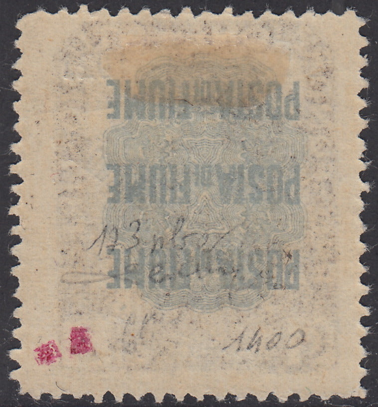 V526 - 1921 - Pro Fondazione Studio soprastampati COSTITUENTE FIUMANA L. 3 bruno grigio "COSTITEENTE" nuovo con gomma (173n)